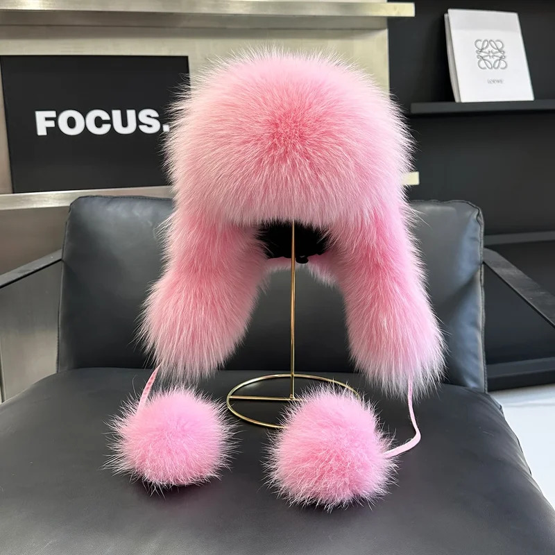 Women'S Imitation Fox Fur Hat  - Trapper Hat Ear Flap recension och pris