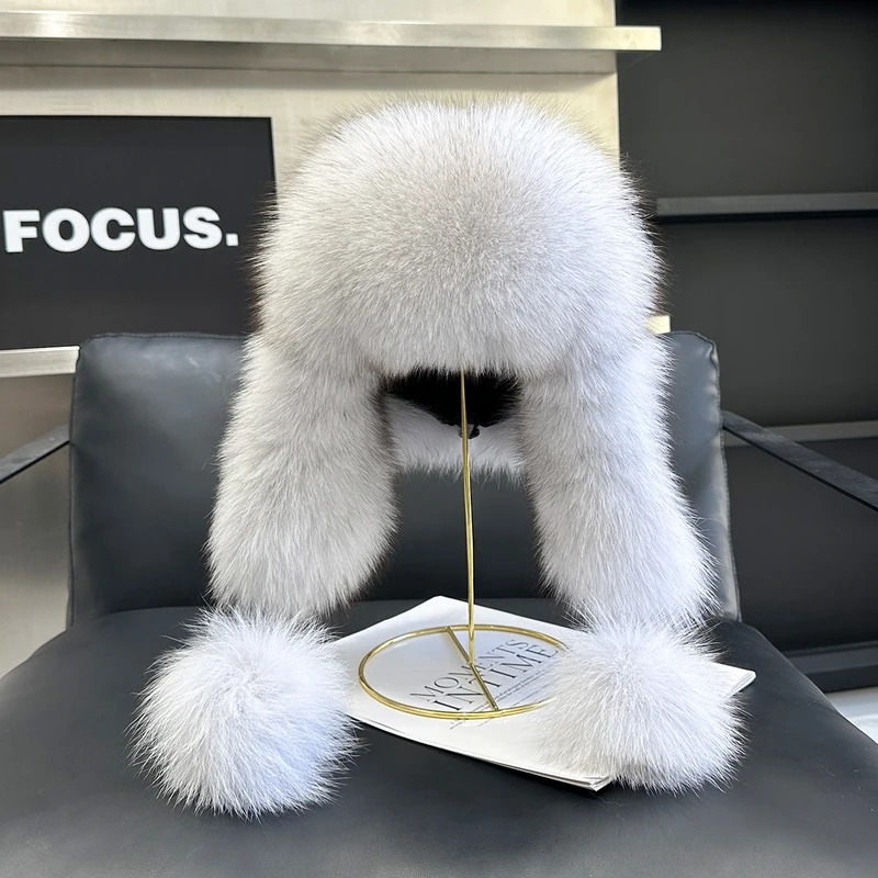 Women'S Imitation Fox Fur Hat  - Trapper Hat Ear Flap recension och pris