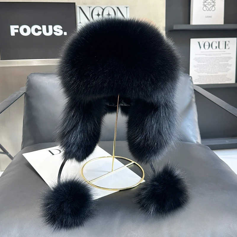 Women'S Imitation Fox Fur Hat  - Trapper Hat Ear Flap recension och pris