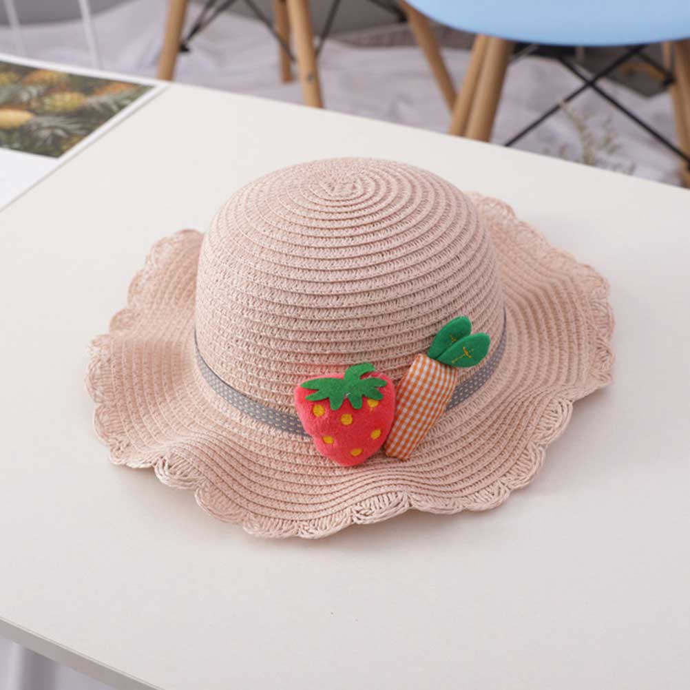 1Set Kids Straw Sun Protection - Sun Hat Wide Brim recension och pris