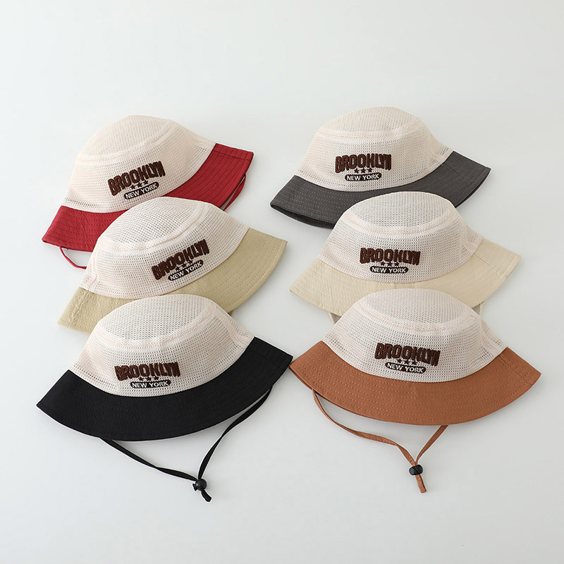 Letter Embroidered Baby Sun Ha - Bucket Hat Cotton recension och pris
