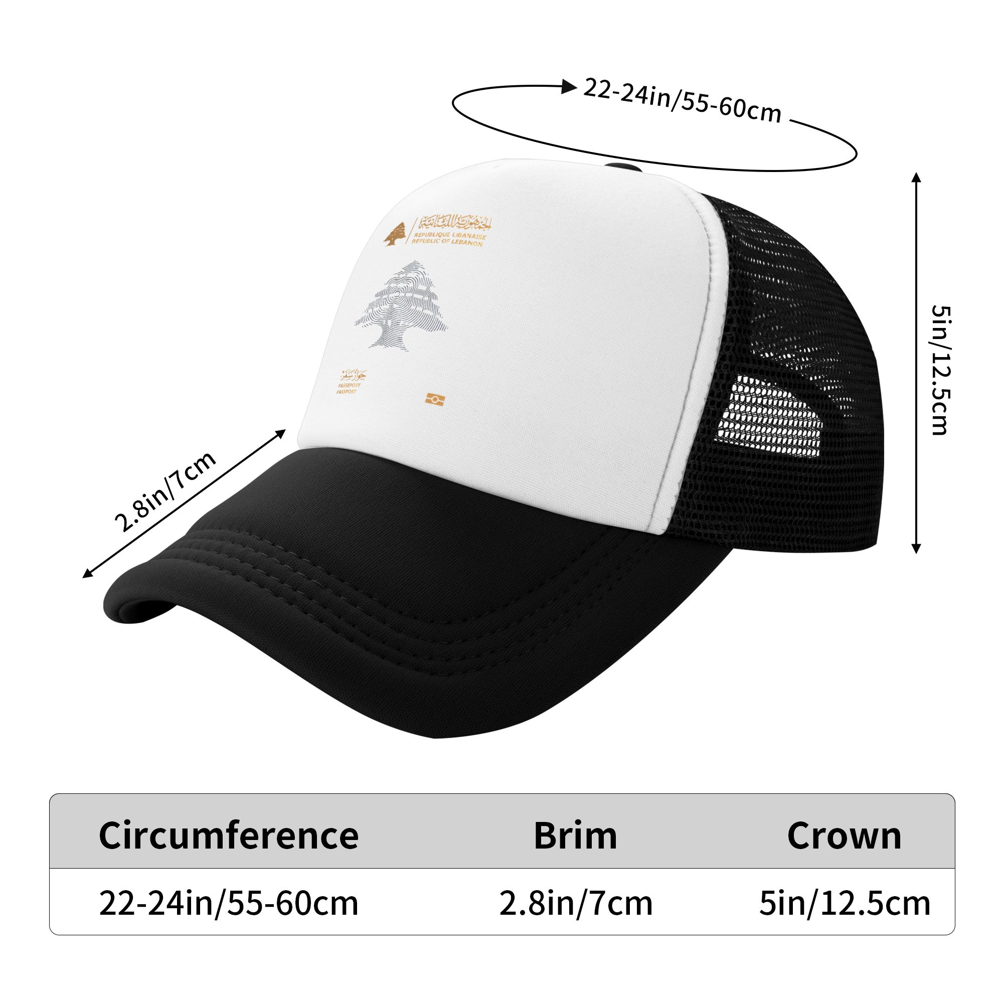 Lebanon Passport  Sun Hats  Tr - Trucker Cap Mesh recension och pris