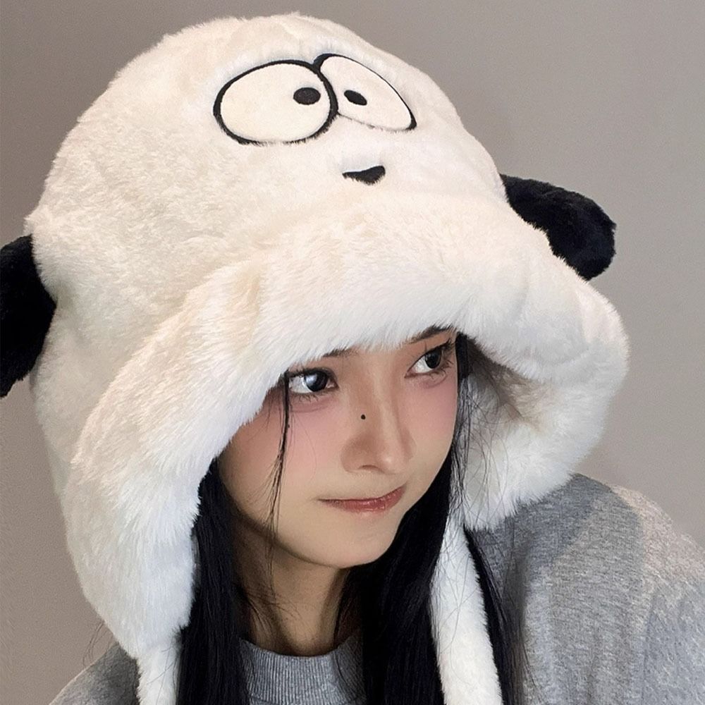 Cartoon Cute Dog Ears Women Wi - Beanie Cuffed Knit recension och pris